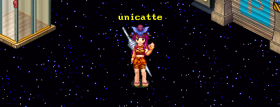 unicatte's Wonderland Online character waving at the viewer